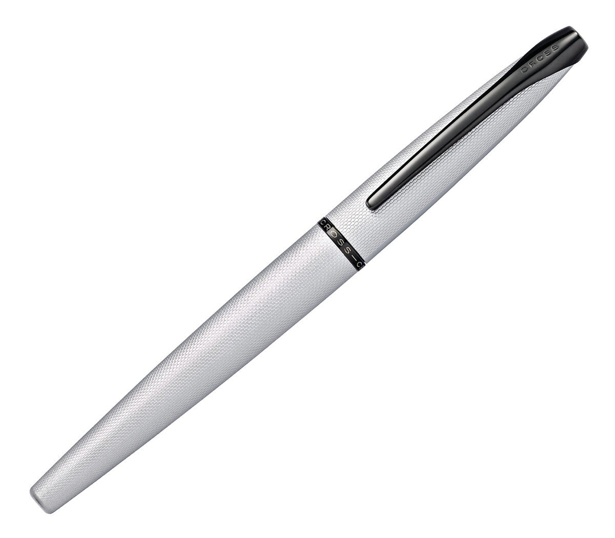 Cross ATX Sandblasted Dark Blue PVD Fountain Pen – Etched Diamond Pattern | 886-45