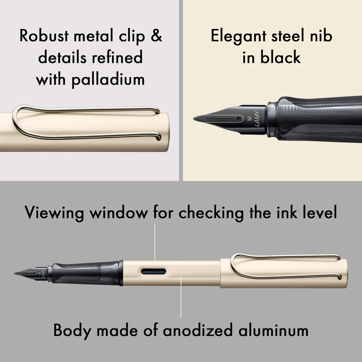 Lamy Lx Palladium Fountain Pen – Medium Nib