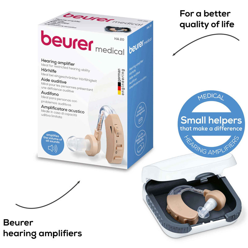 Beurer HA 20 Hearing Amplifier – Compact & Discreet (Original Germany)