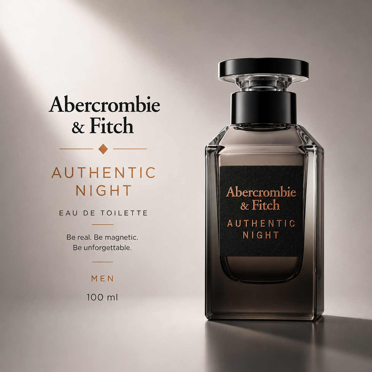 Abercrombie & Fitch Authentic Night Eau de Toilette – Men 100ml