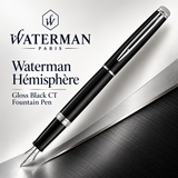 Waterman Hémisphère Gloss Black CT Fountain Pen