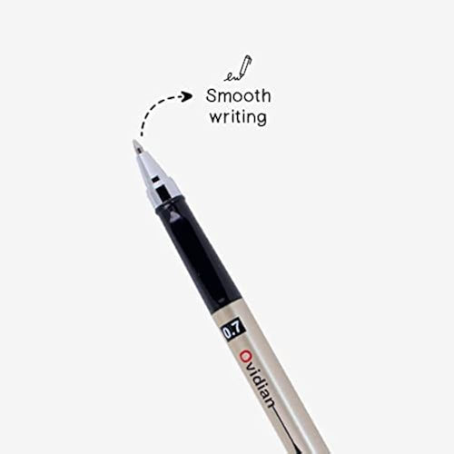 M&G Ovidian Gel Pen 0.7mm – Black & Blue Ink | Pack of 2 or 12