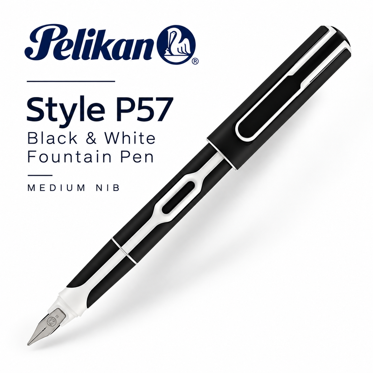 Pelikan Style P57 Black & White Fountain Pen