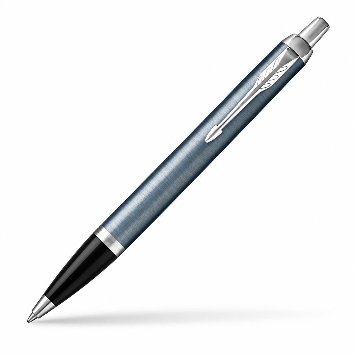 Parker IM Premium Ballpoint Pen – Light Blue Grey with Chrome Trim