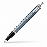 Parker IM Premium Ballpoint Pen – Light Blue Grey with Chrome Trim