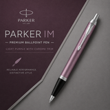 Parker IM Premium Ballpoint Pen – Light Purple with Chrome Trim | Premium Ballpoint Pen