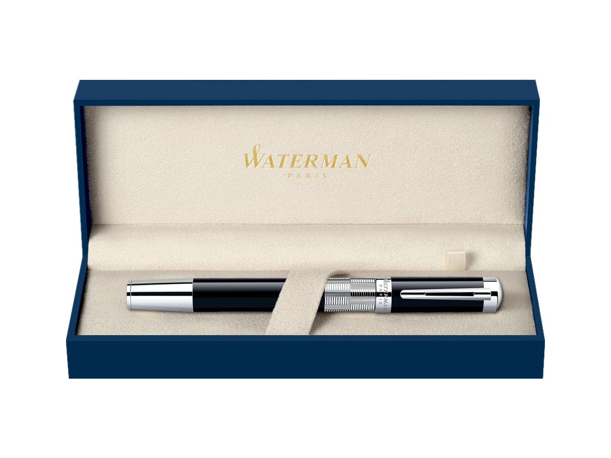 Waterman Elegance Fountain Pen – Black Lacquer ST | French Craftsmanship