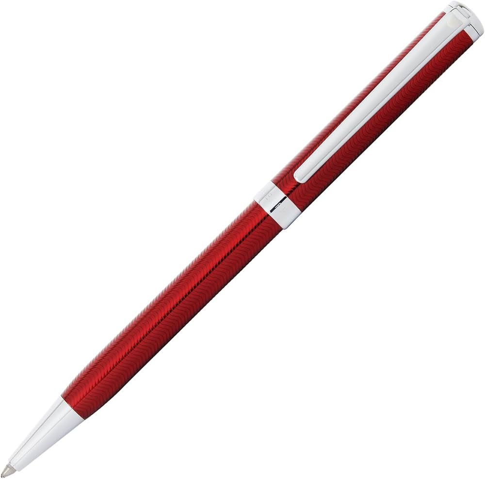 Sheaffer Intensity Translucent Red Ballpoint Pen – Chrome Trim