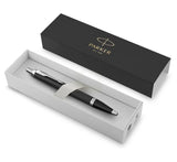 Parker IM Premium Ballpoint Pen – Matte Black with Chrome Trim | Premium Ballpoint Pen