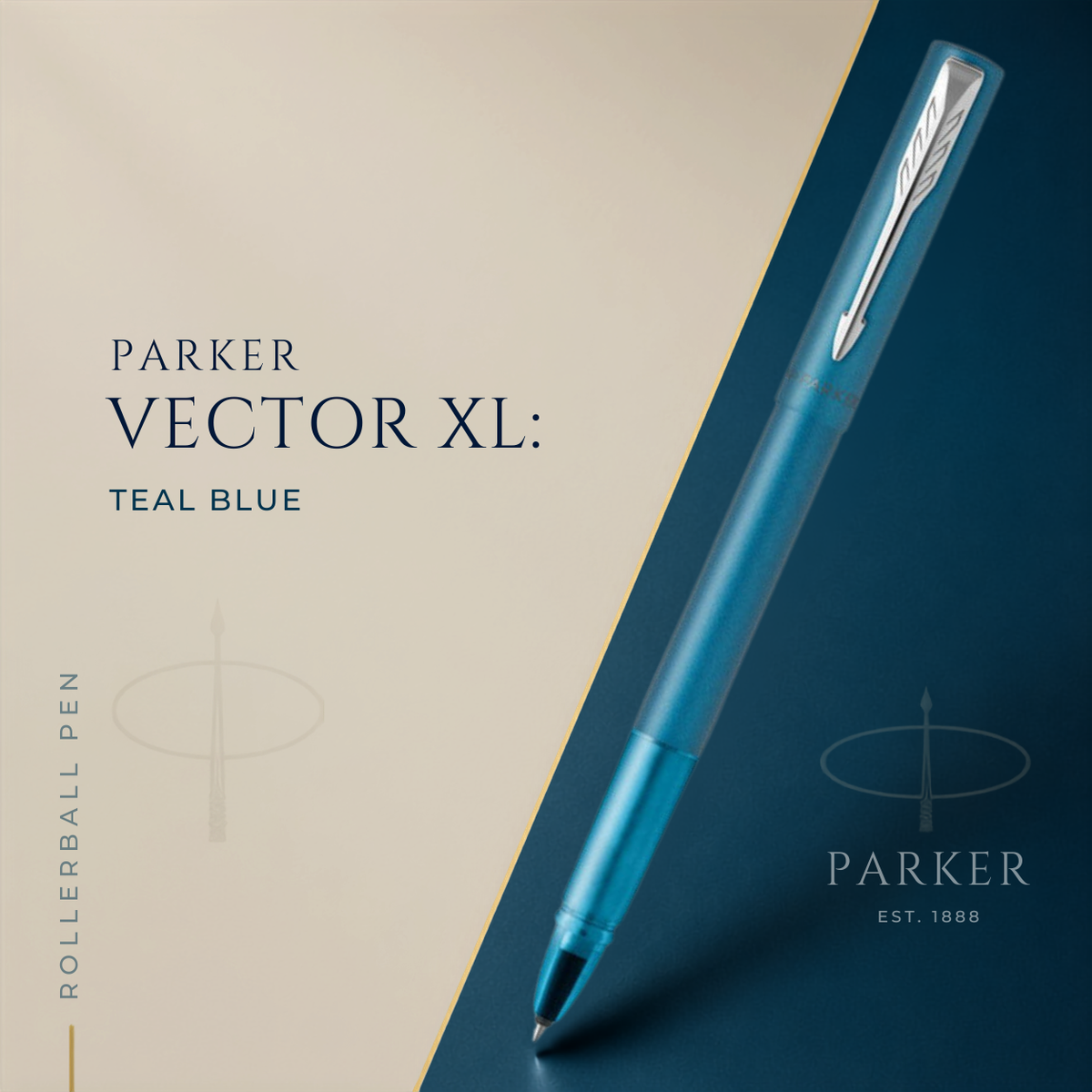 Parker Vector XL Rollerball Pen – Teal Blue