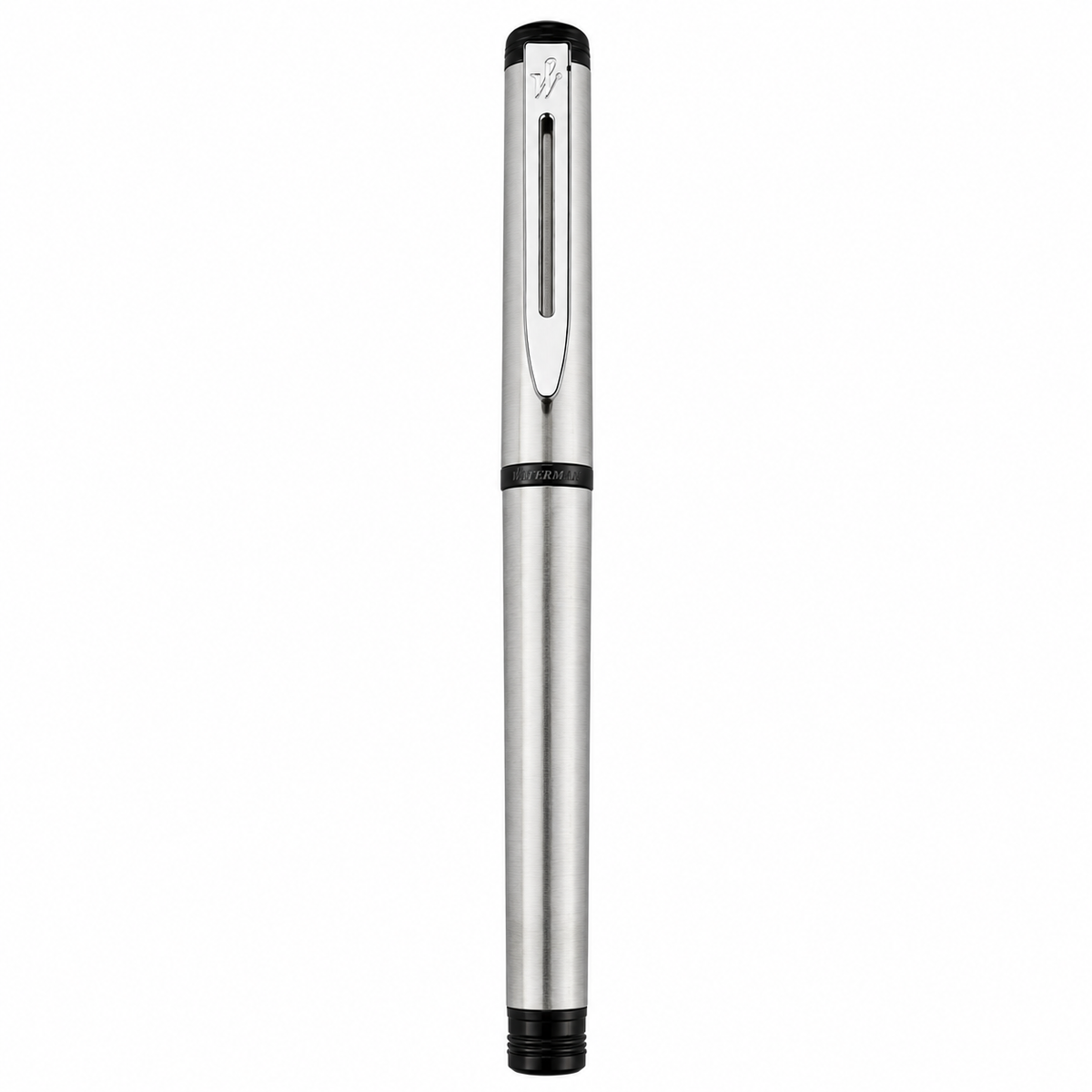 Waterman Daytona Vintage Fountain Pen – Brushed Stainless Steel | Chrome Trim