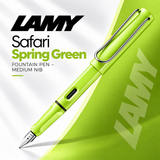 Lamy Safari Spring Green Fountain Pen – Medium Nib