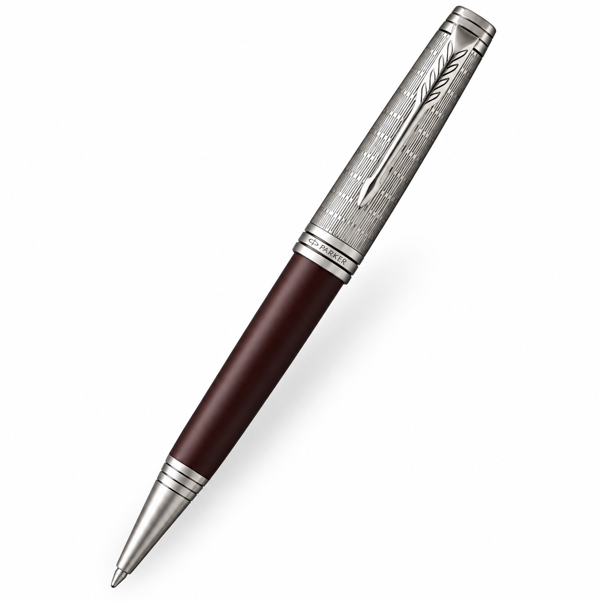 Parker Premier Custom Ballpoint Pen – Crimson Red (Medium Point)