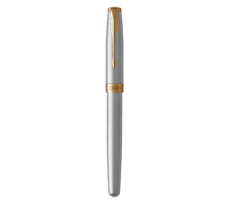 Parker Sonnet Rollerball Pen – Stainless Steel with Gold Trim