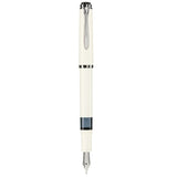 Pelikan Classic M205 Fountain Pen – White & Silver | Piston Filler | Made in Germany