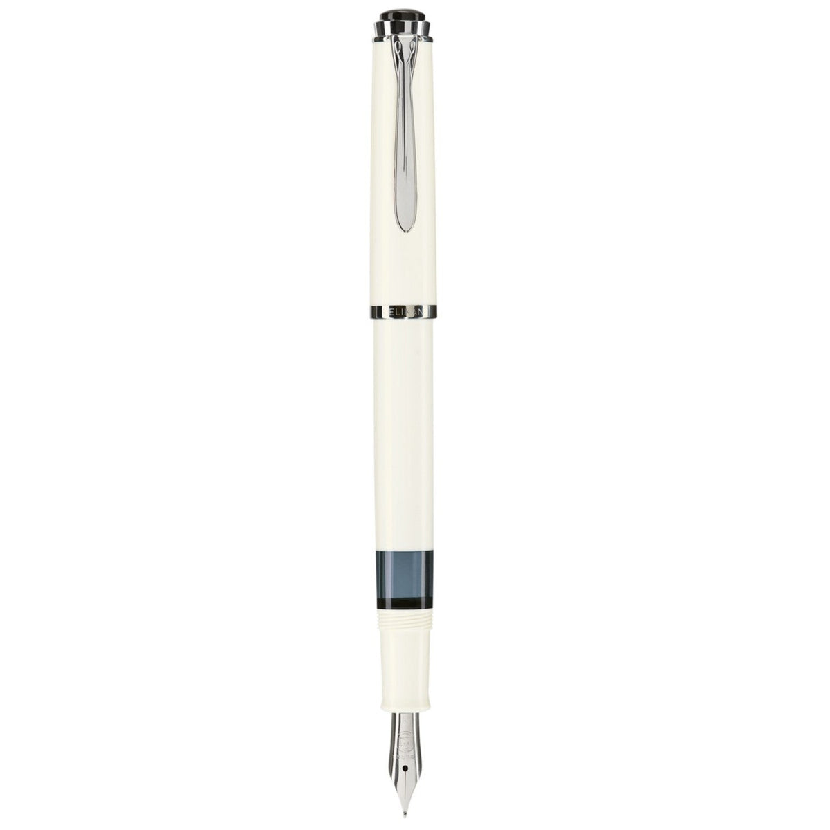 Pelikan Classic M205 Fountain Pen – White & Silver | Piston Filler | Made in Germany