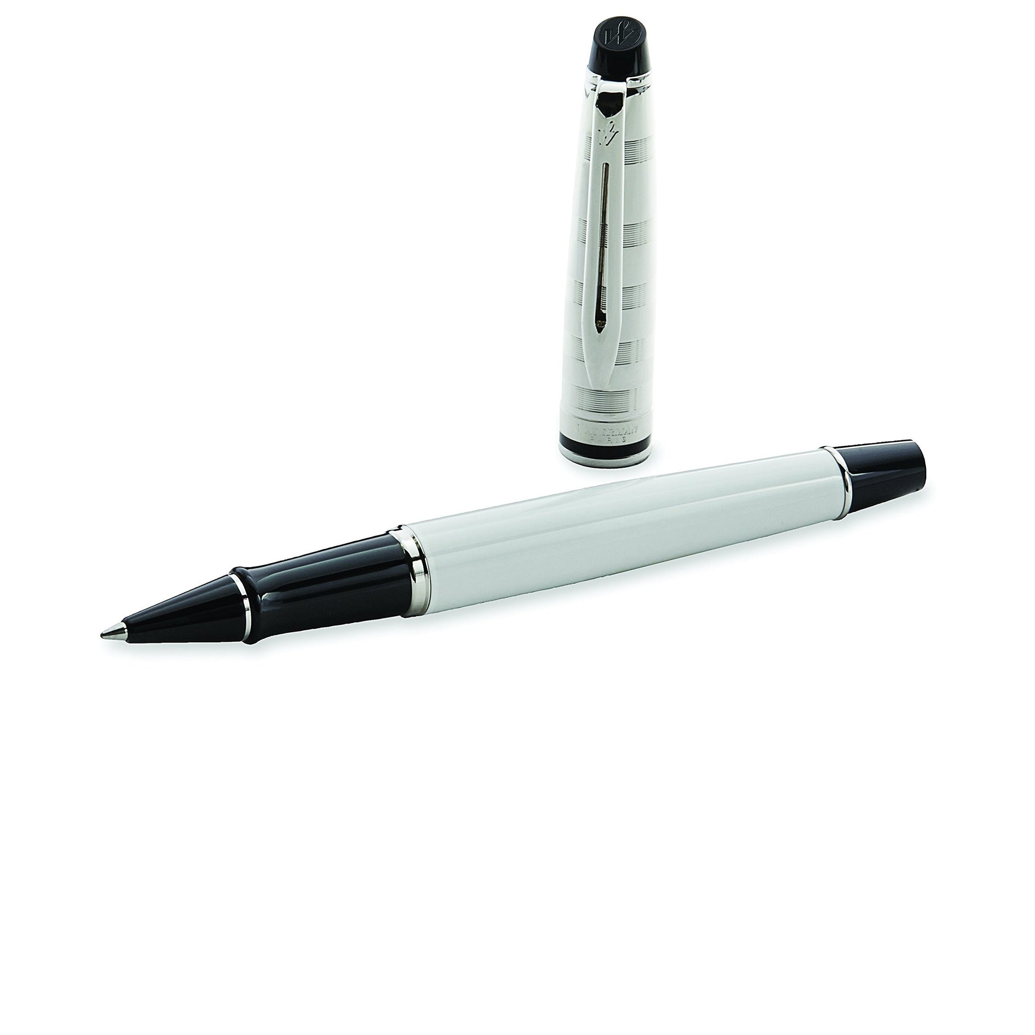 Waterman Expert Deluxe White CT Rollerball Pen – Premium Writing Instrument