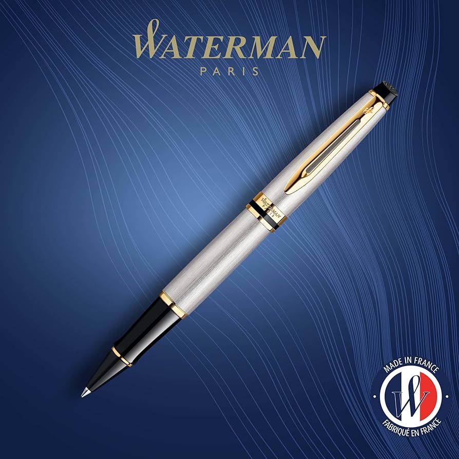 Waterman Expert Stainless Steel GT Rollerball Pen – Premium Writing Instrument