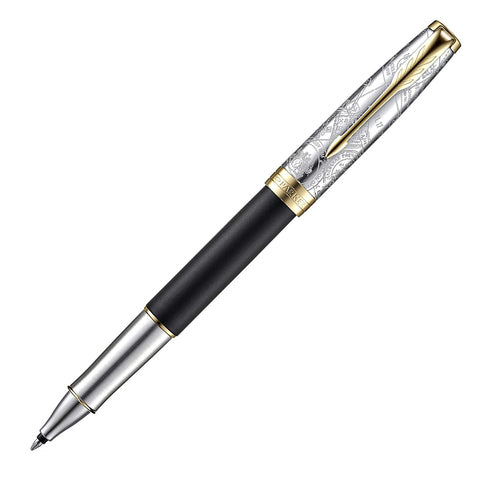 Parker Sonnet SE18 Matte Black GT Rollerball Pen