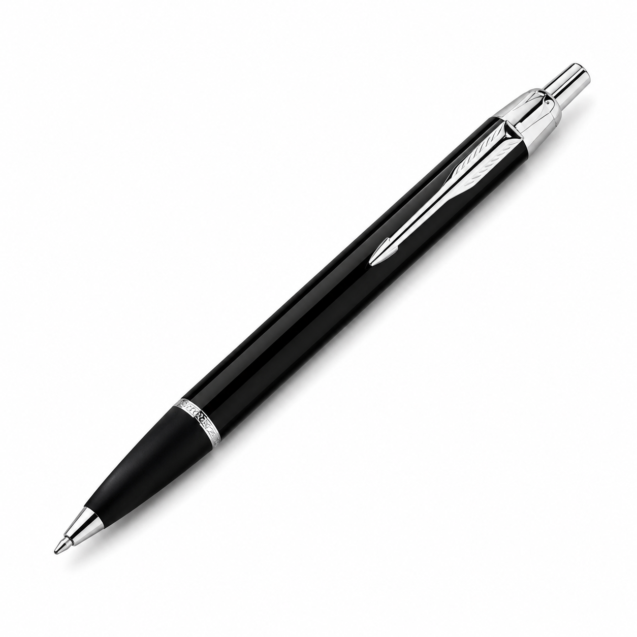 Parker IM Ballpoint Pen – Black Lacquer CT