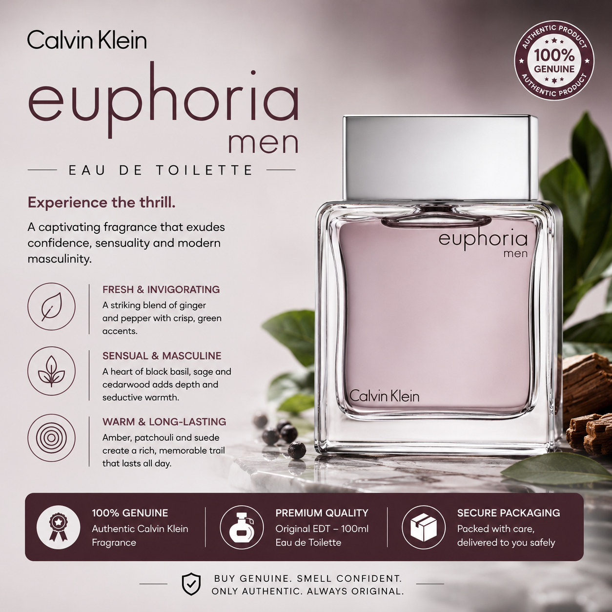 Calvin Klein Euphoria for Men EDT 100ml