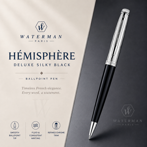 Waterman Hémisphère Deluxe Black CT Ballpoint Pen