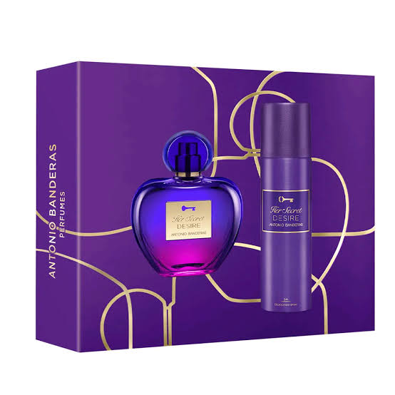 Antonio Banderas Her Secret Desire Gift Set – Eau de Toilette 80ml + Deodorant 150ml