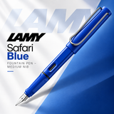 Lamy Safari Blue Fountain Pen – Medium Nib