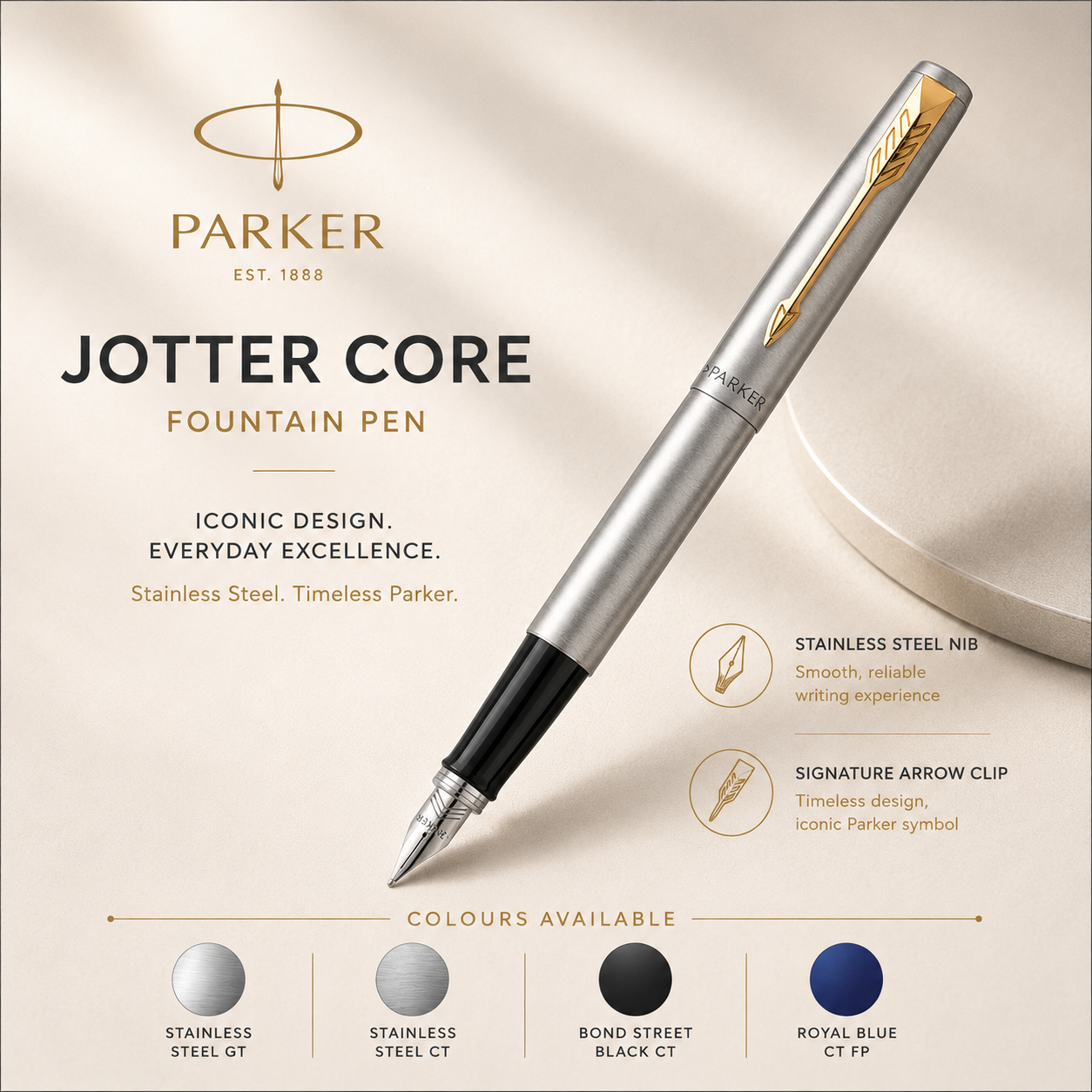 Parker Jotter Core Series Fountain Pen