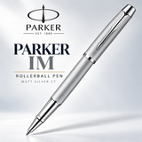 Parker IM Rollerball Pen – Matt Silver CT