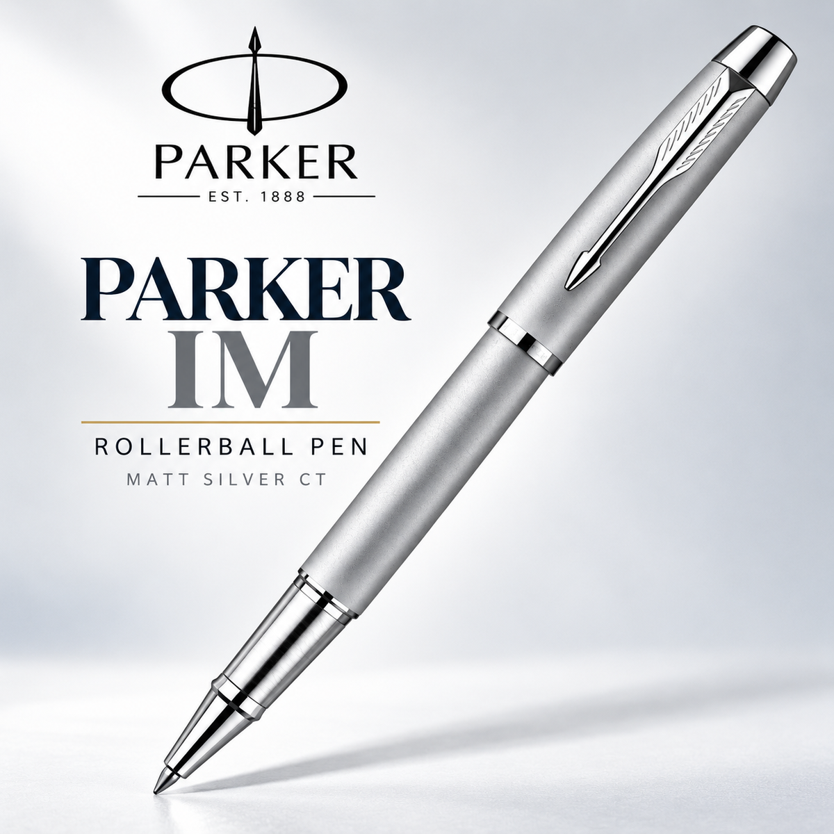Parker IM Rollerball Pen – Matt Silver CT