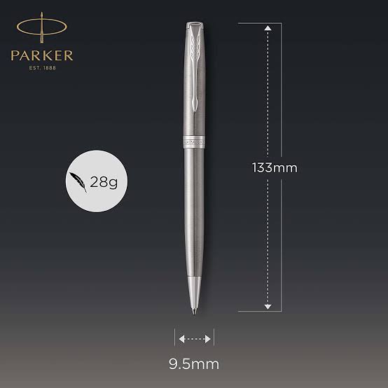 Parker Sonnet Slim Ballpoint Pen – Stainless Steel with Chrome Trim