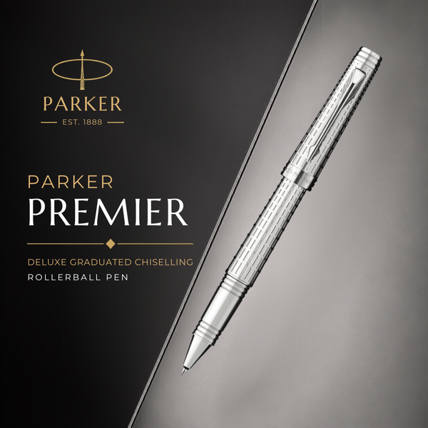 Parker Premier Deluxe Graduated Chiselling Rollerball Pen