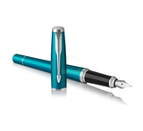 Parker Urban Core Fountain Pen – Vibrant Blue | Chrome Trim