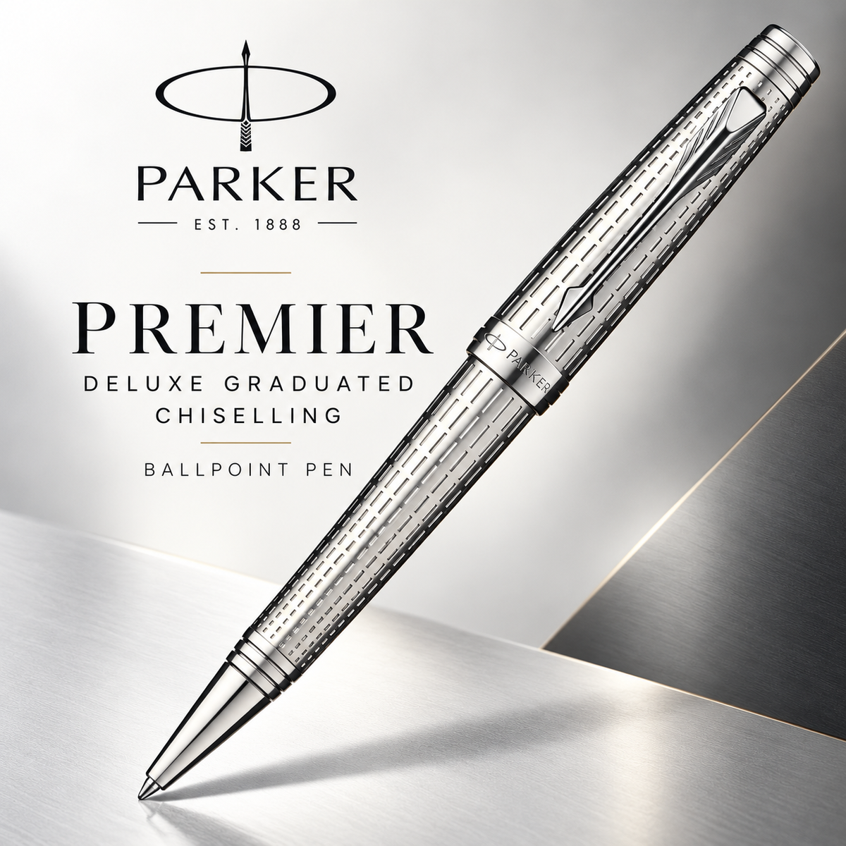 Parker Premier Deluxe Graduated Chiselling Ballpoint Pen