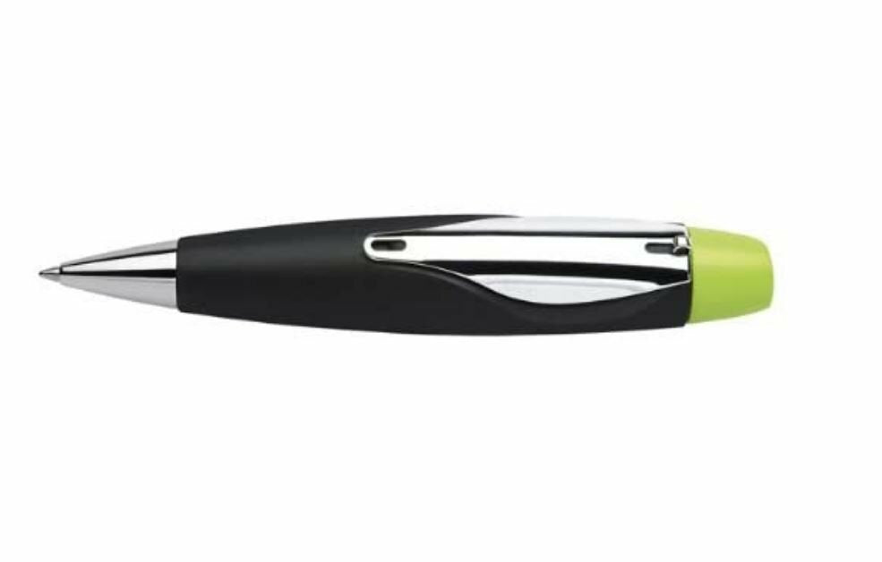 Schneider ID Premium Ballpoint Pen – Soft-Touch Matte Body | Chrome Finish