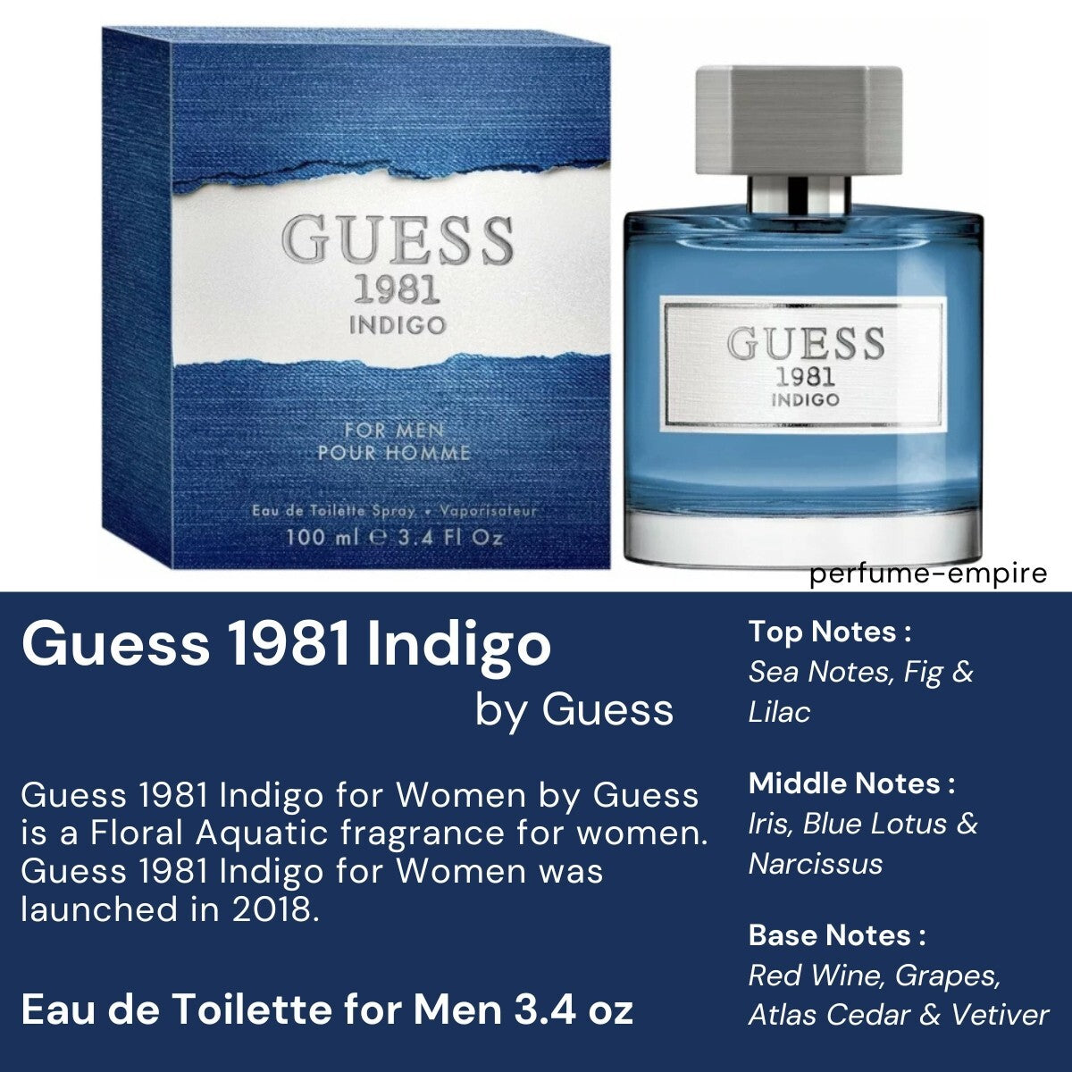 Guess 1981 Indigo Women EDT 100Ml