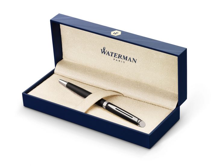 Waterman Emblème DLX Ballpoint Pen – Grey Chrome Trim (CT)