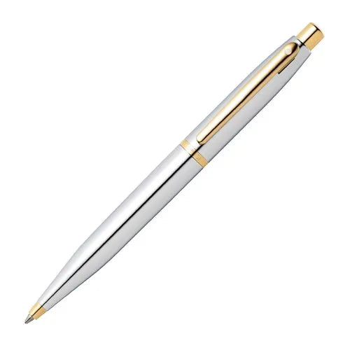 Sheaffer VFM Chrome Gold Trim Ballpoint Pen 9422