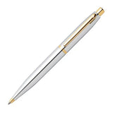 Sheaffer VFM Chrome Gold Trim Ballpoint Pen 9422