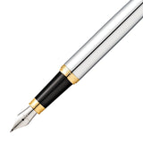 Sheaffer VFM Chrome Gold Fountain Pen – Medium Nib