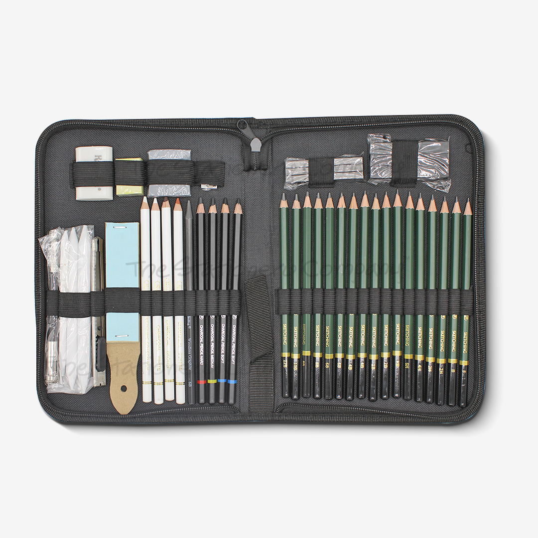 Keep Smiling Sketch Drawing Set Of 42 Pcs