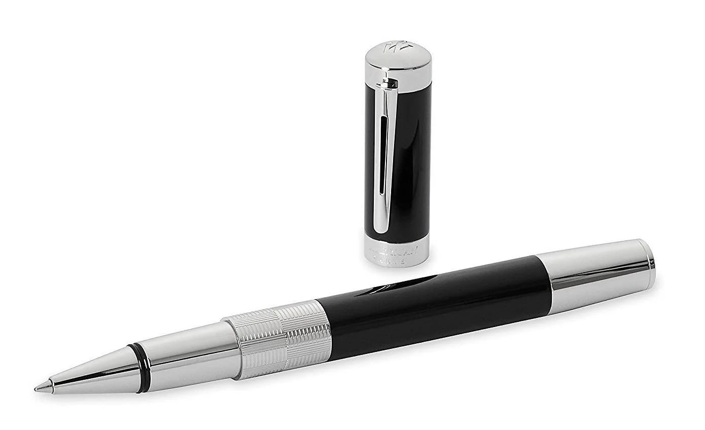 Waterman Elegance Rollerball Pen – Black with Silver Trim