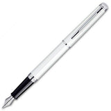Waterman Hémisphère Fountain Pen – Metal & White CT