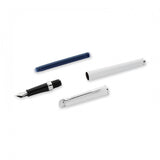 Waterman Hémisphère Fountain Pen – Metal & White CT