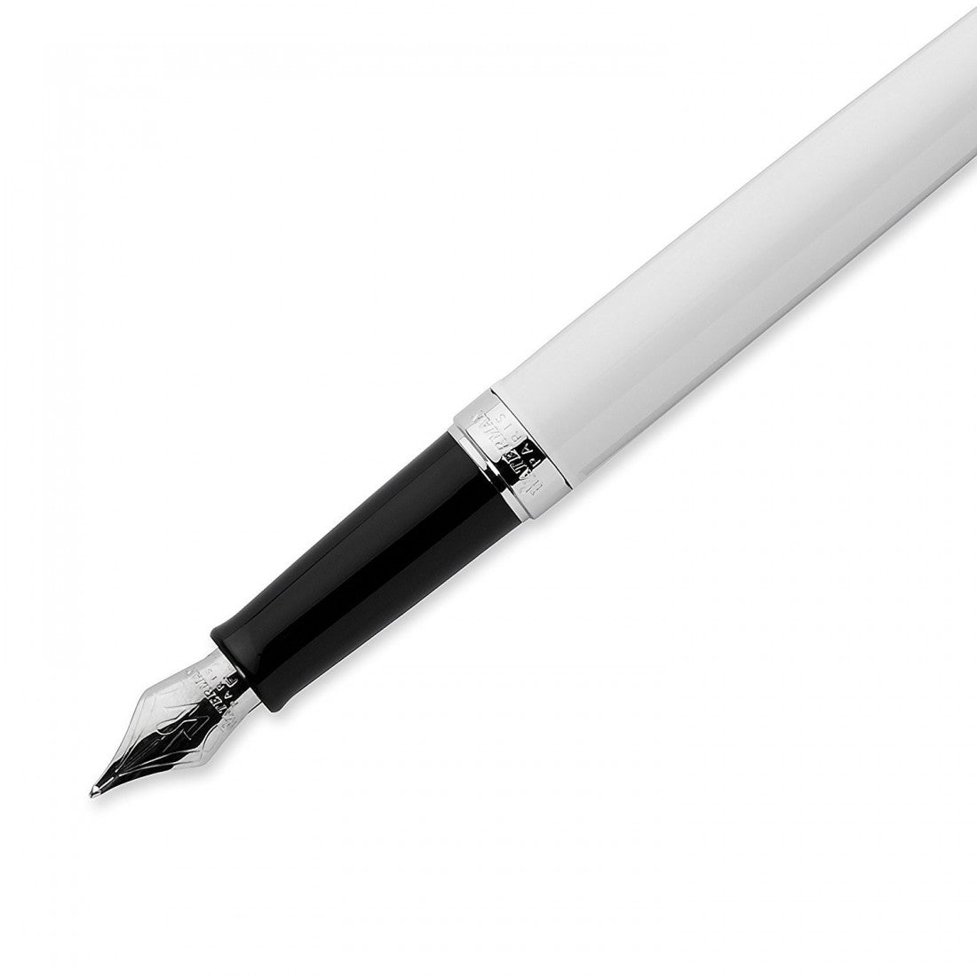 Waterman Hémisphère Fountain Pen – Metal & White CT