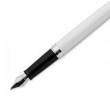 Waterman Hémisphère Fountain Pen – Metal & White CT